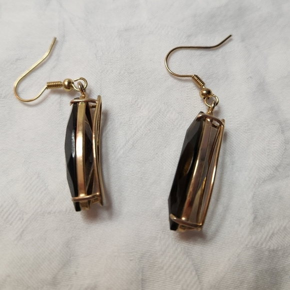 Smokey Amythyst Quartz Earrings - Picture 3 of 5
